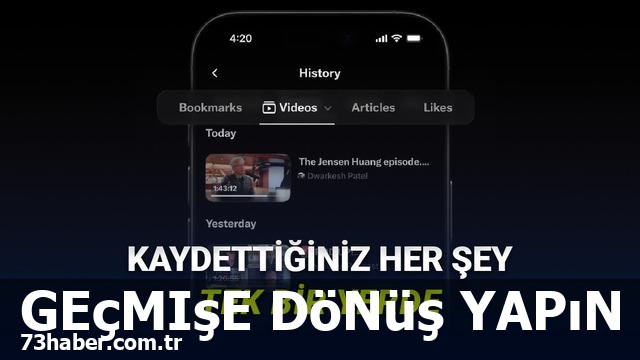 X'e Devrim Niteliğinde "Geçmiş" Sekmesi Geldi!