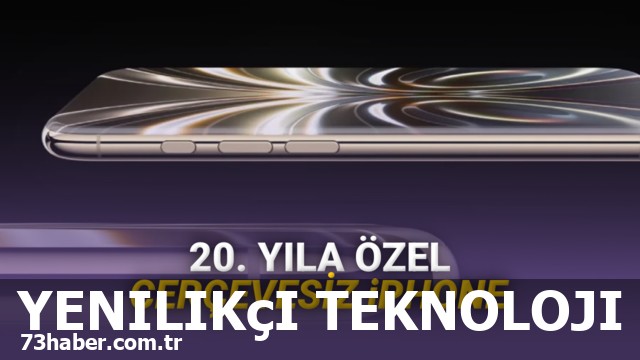 Apple'ın 20. yıl dönümü için çılgın bir iPhone taslağı mı geliyor?