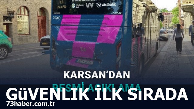 İsveç'te Karsan Otobüsleri Kaza Sonrası İlk Açıklama