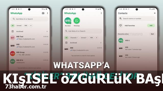 WhatsApp Devrimi: Kişisel Menü Geliyor!