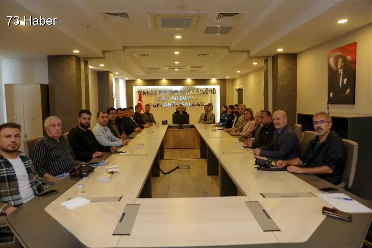 Şırnak'ta Şırnak Emniyet Müdürü Sazak, basın mensuplarıyla buluştu.