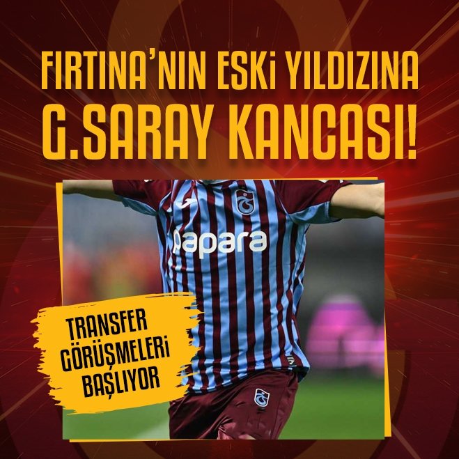 Galatasaray’dan sürpriz transfer hamlesi! Trabzonspor’un eski yıldızı gündemde
