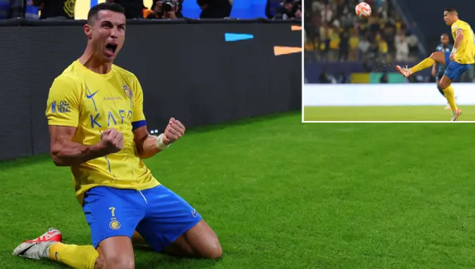 Portekizli Yıldız Ronaldo, Al Akhdoud Karşısında Harika Gol Attı