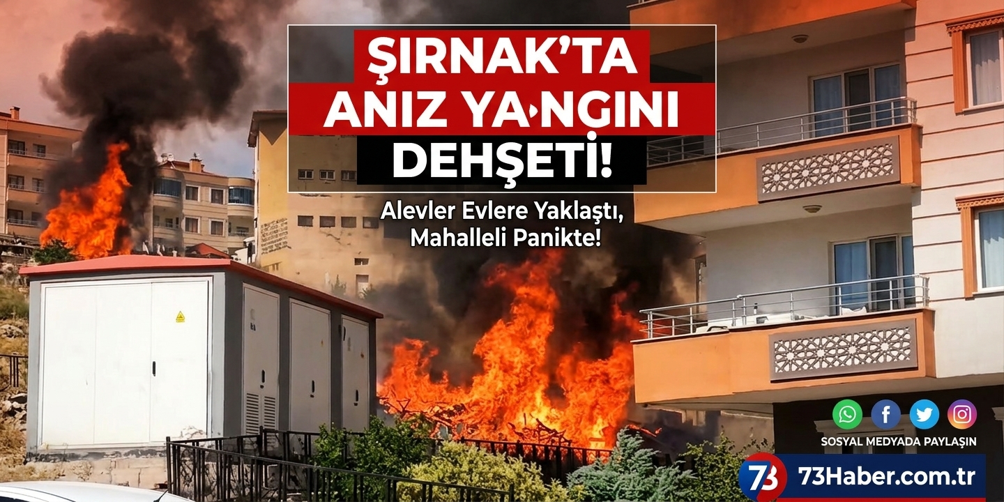 Şırnak'ta Anız Yangını Dehşeti!