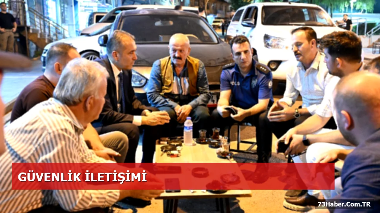 Volkan Sazak, Uludere’de Emniyet Personeliyle Buluştu