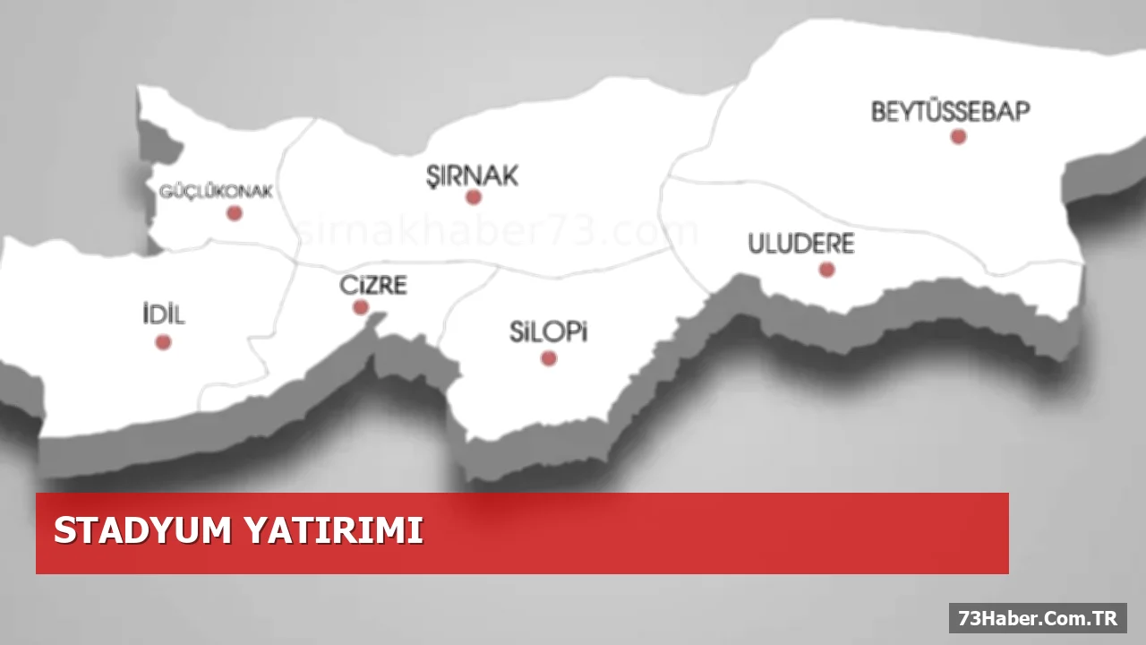 Cizre Stadyumu’na 3 Bin Kişilik Tribün ve Aydınlatma Projesi İhaleye Çıktı