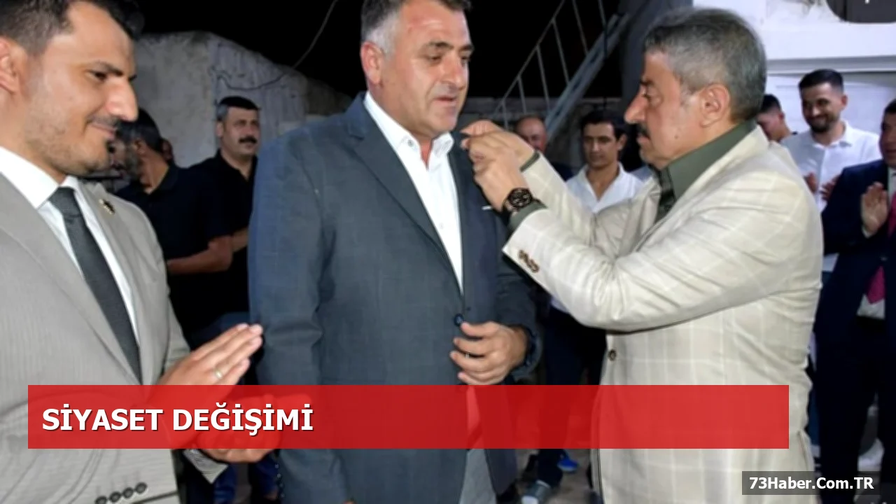 İdil İlçe Başkanı Hamit Arslan AK Parti'ye Katıldı
