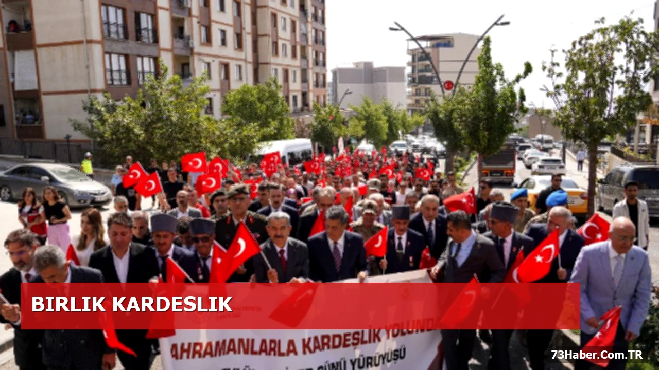 Şırnak’ta Gaziler Günü Yürüyüşü Coşkuyla Gerçekleşti
