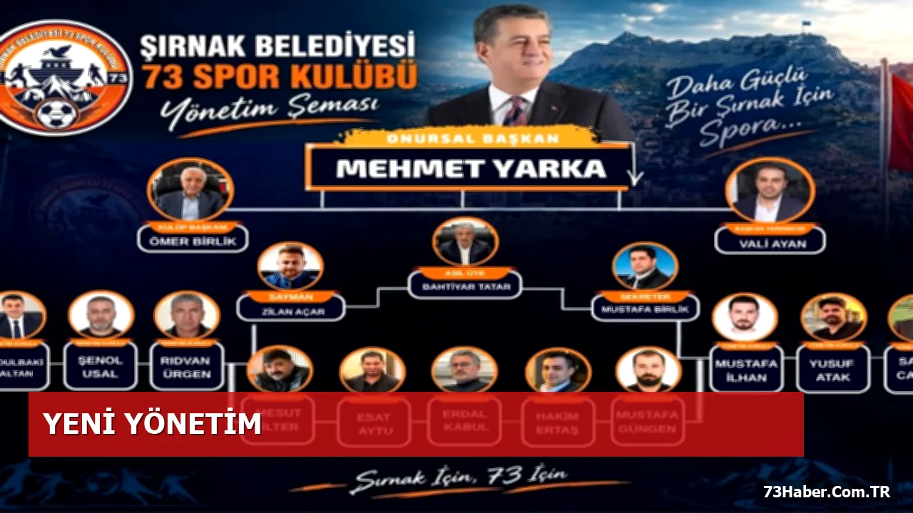 Gençler İçin Yeni Umut: Şırnak 73 Spor Kulübü Yönetim Değişikliği