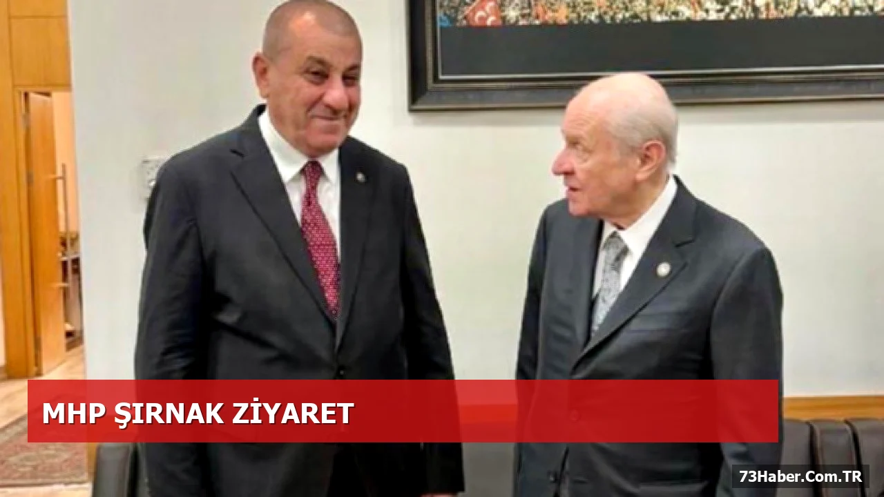 Bahçeli Şırnak'ta Saluci ile Buluştu, Vatandaşlara Selam Getirdi