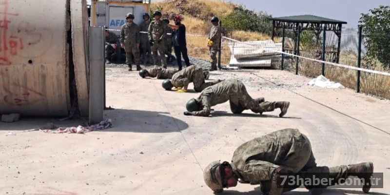 Şırnak'ta Mehmetçik afetlere karşı teyakkuzda