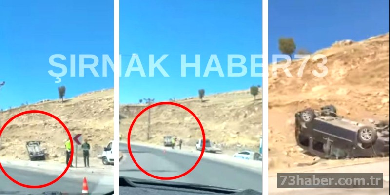 Şırnak'ta Kontrolden Çıkan Araç Kaza Yaptı