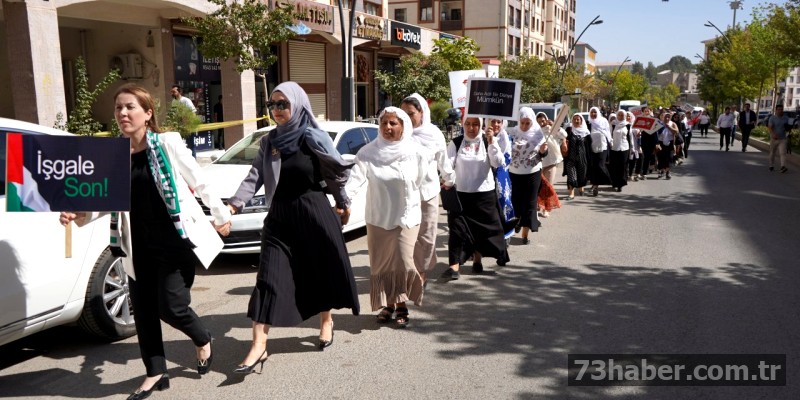 Şırnaklı Kadınlar Gazze İçin Kenetlendi