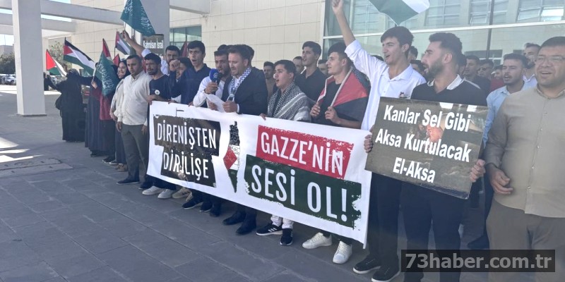 Şırnaklı Öğrencilerden İsrail'e Tepki