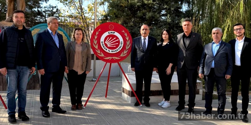 CHP Şırnak'tan 10 Kasım Atatürk'ü Anma Törenine Katılım