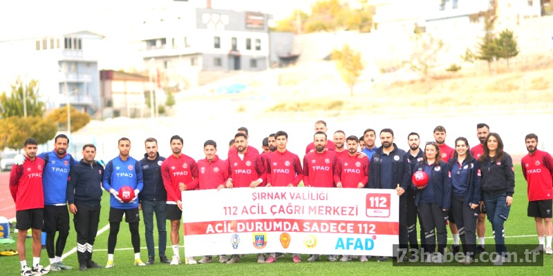 112'den Şırnak Petrolspor'a Moral Ziyareti