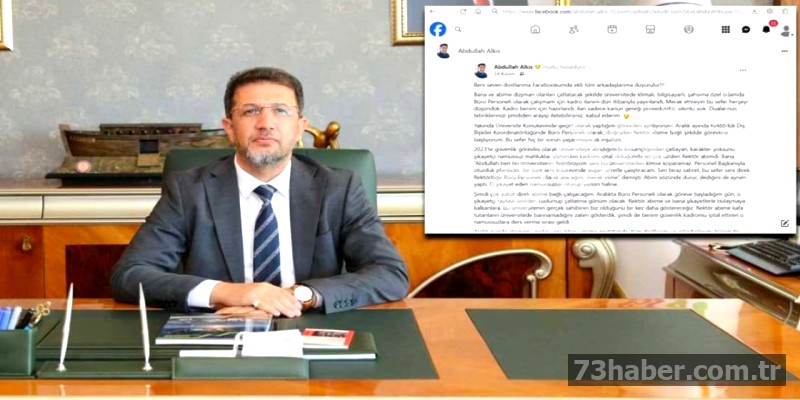 Şırnak Üniv.'den Rektörün Kardeşi İddialarına Yanıt