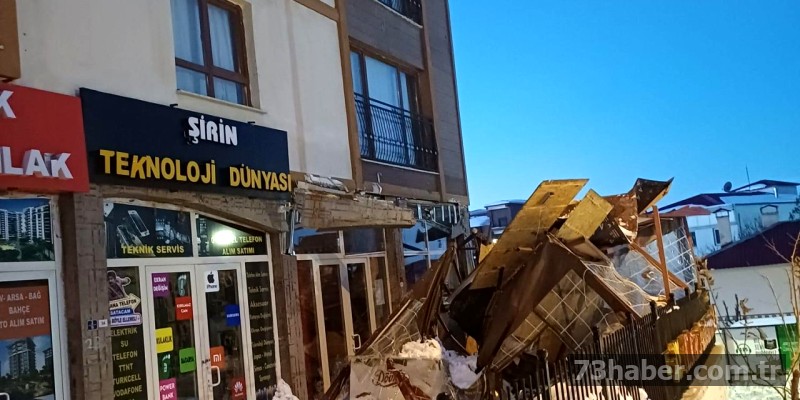 Şırnak'ta Kar Esnafa Zarar Verdi