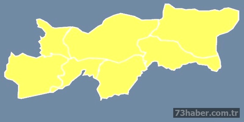 Şırnak için Sarı Kodlu Uyarı