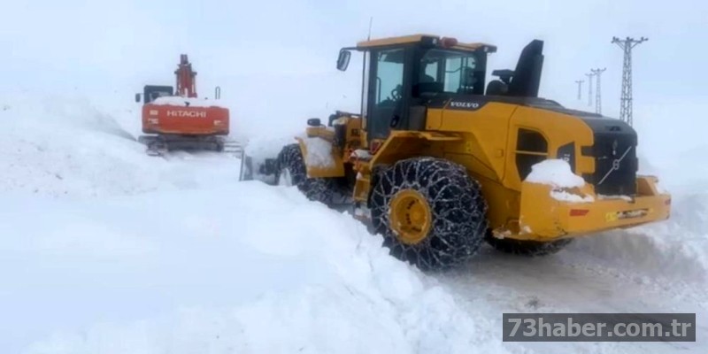 Şırnak'ta karla mücadele sürüyor
