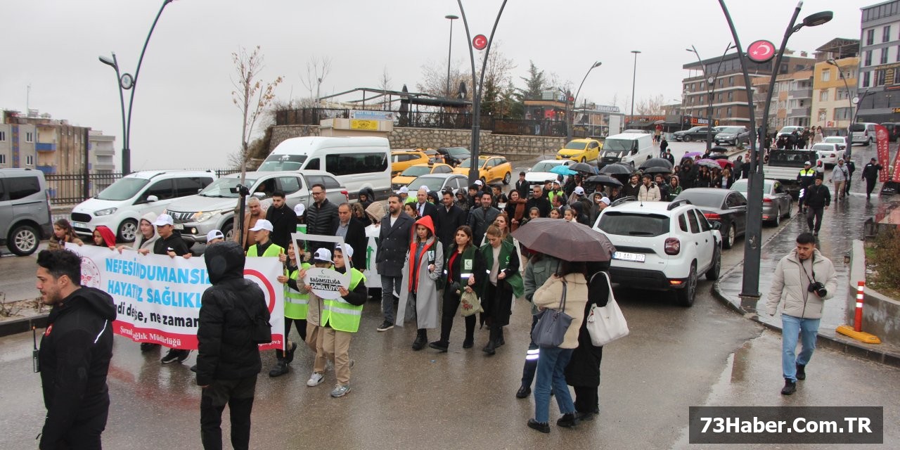Şırnak'ta Sigara Karşıtı Yürüyüş