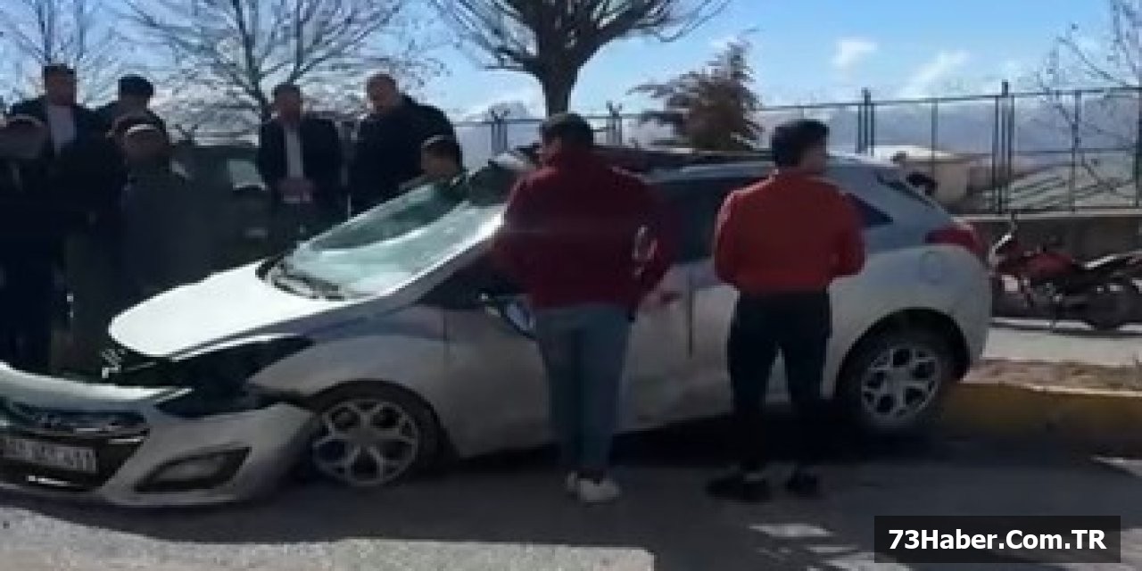 Şırnak'ta Araba Kontrolden Çıktı!