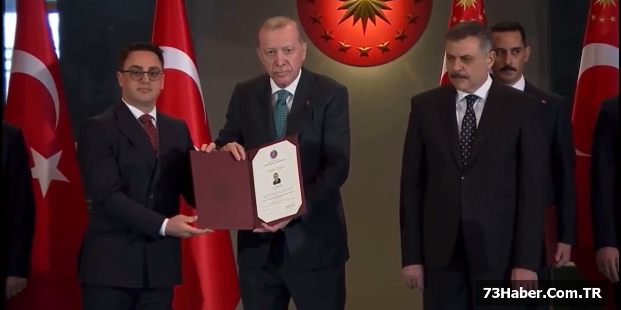 Erdoğan'dan Çiçek'e Ödül