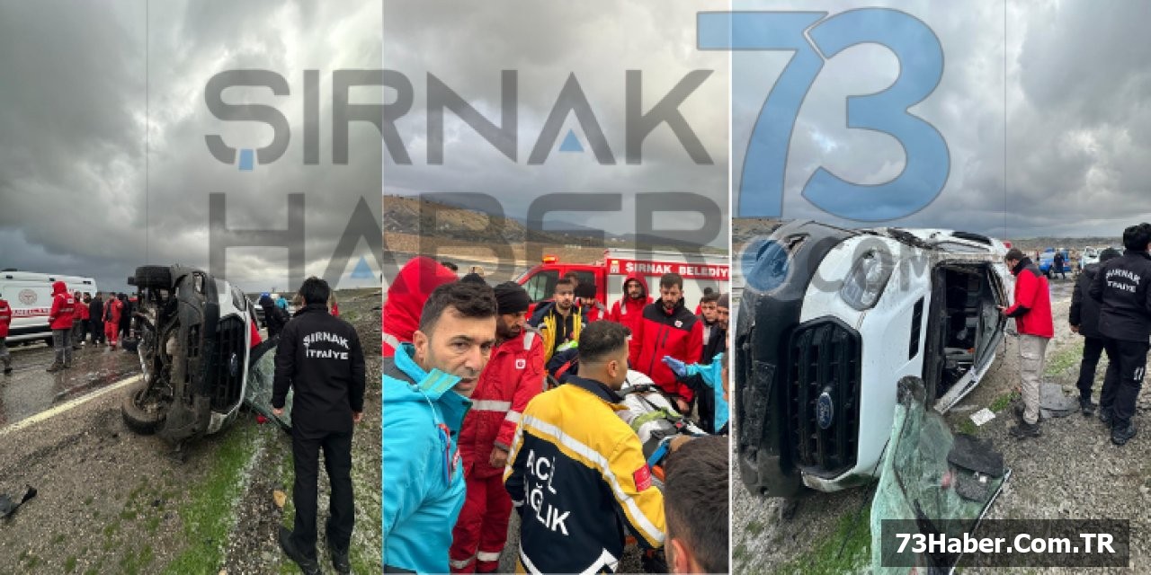 Şırnak'ta İşçi Servisi Kaza: 9 Yaralı