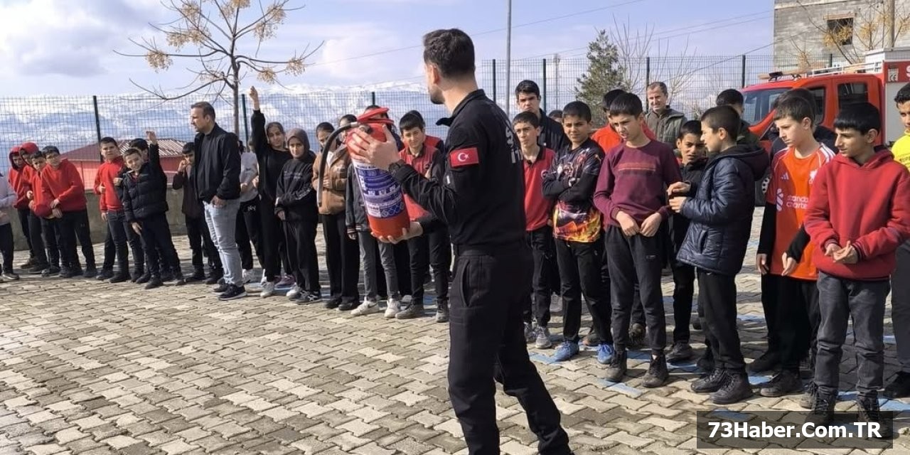 Şırnak'ta Yangın Güvenliği Eğitimi