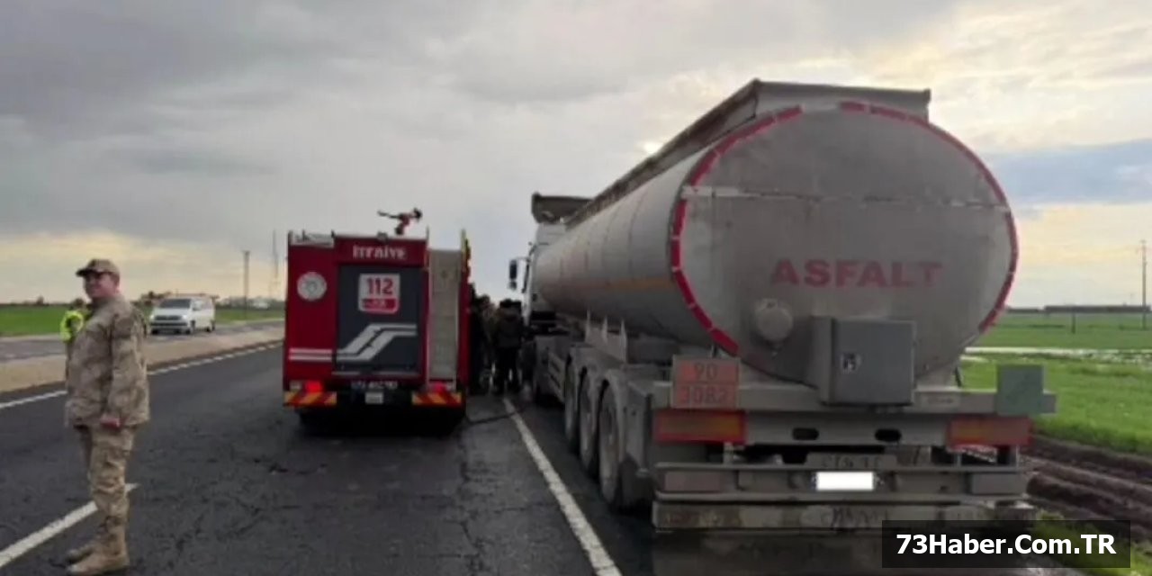 Cizre'de Alevler İçinde Kalan Tanker