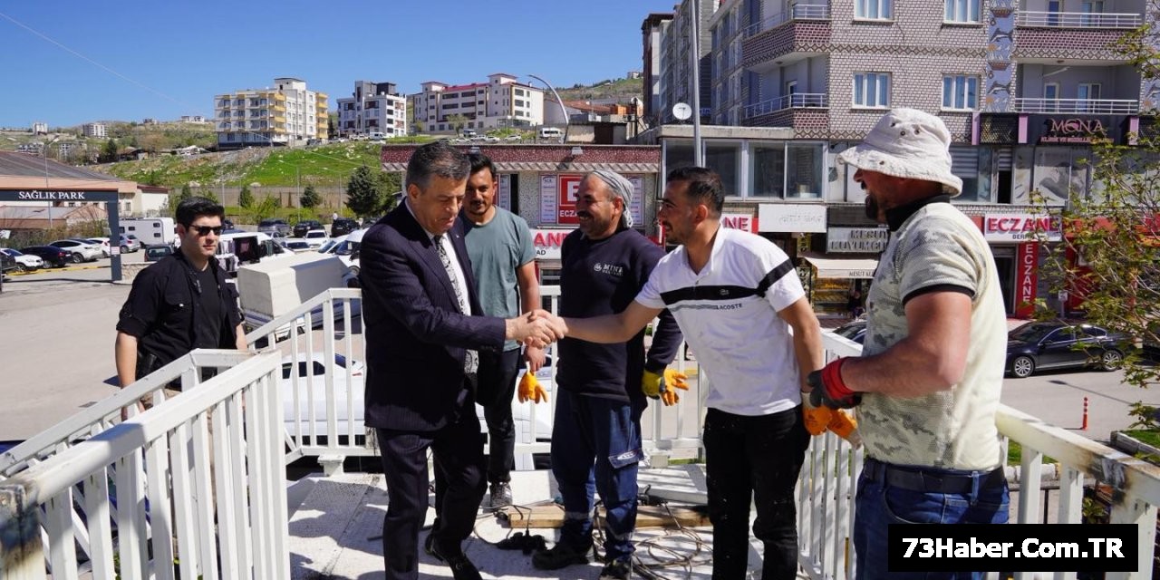 Başkan Yarka'dan Hastane Üst Geçidine Sürpriz Ziyaret