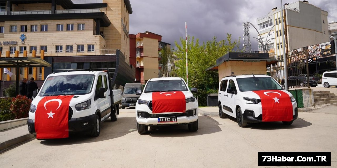 Şırnak Belediyesi 3 Yeni Araçla Güçlendi