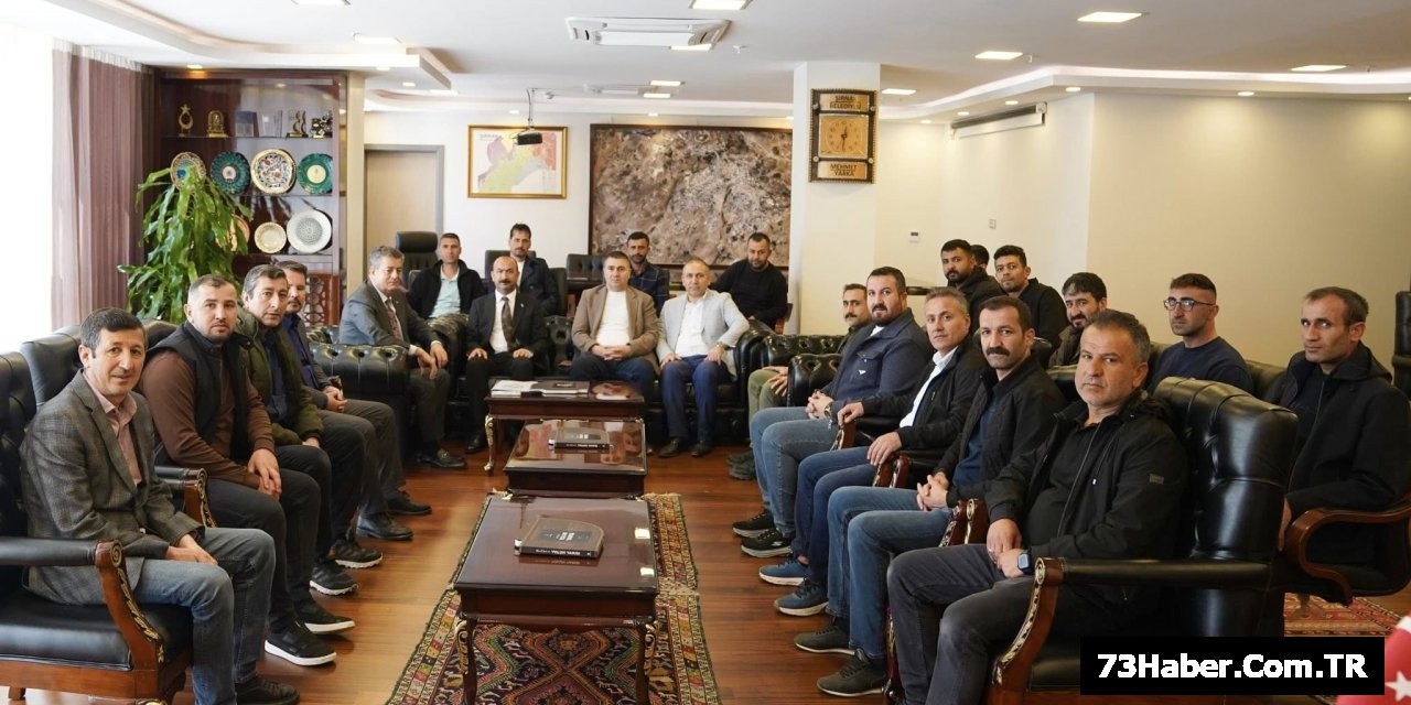 Şırnak Esnafı Başkan Yarka'yı Ziyaret Etti