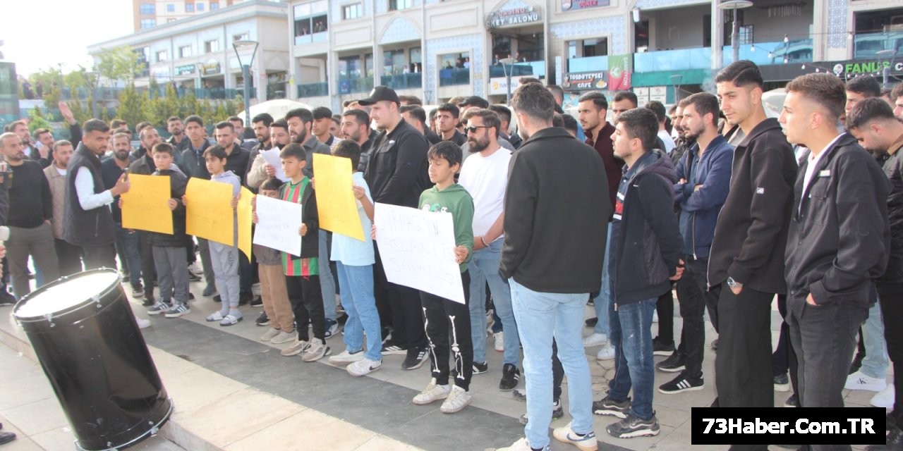 Şırnak'ta TFF Kararına tepki yürüyüşü