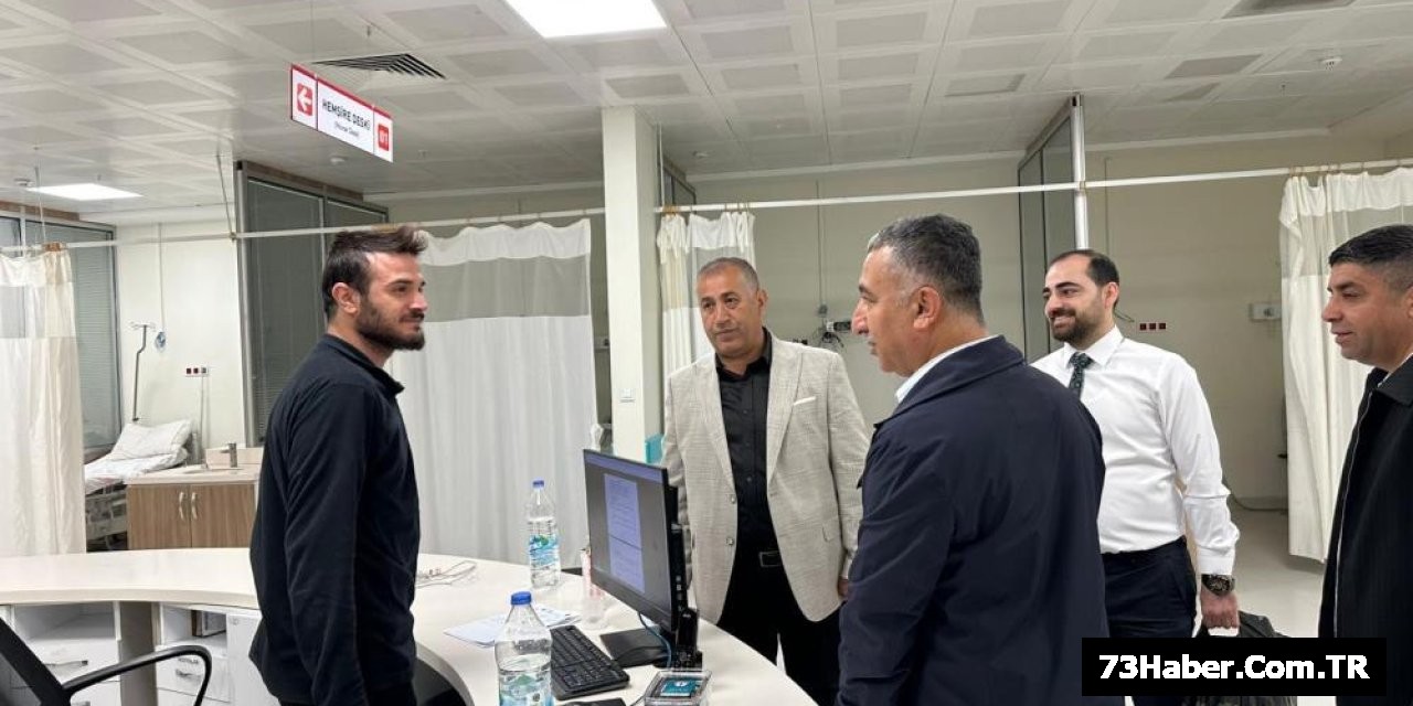 Sağlık-Sen Şırnak Şubesi bayramda sağlık çalışanlarını ziyaret etti