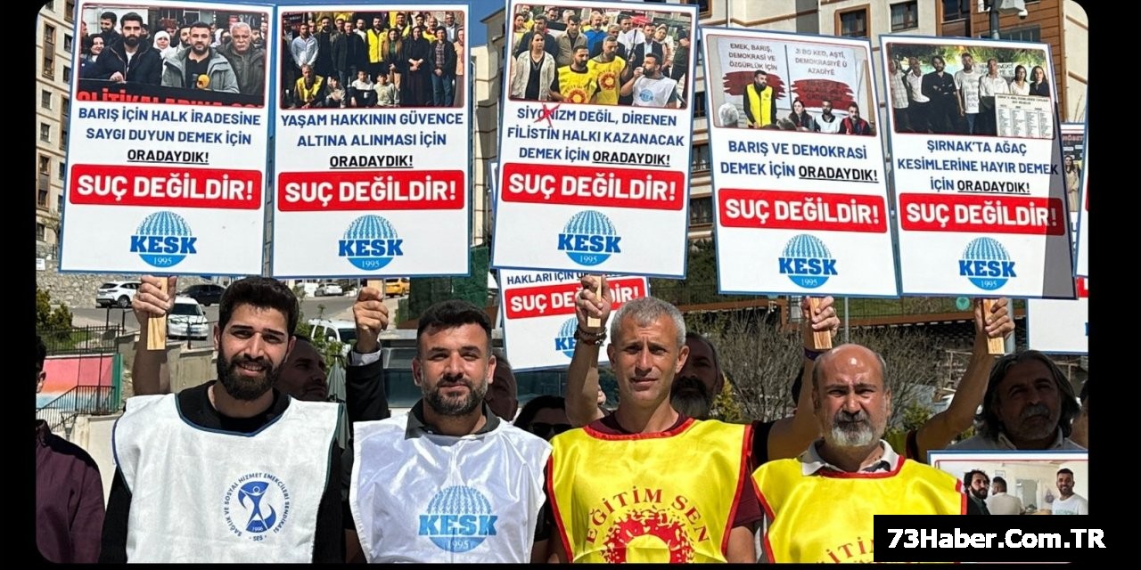 Şırnak'ta KESK'ten Adalet Nöbeti