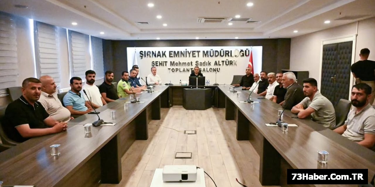Şırnak Emniyet Müdürü Taksicilerle Buluştu