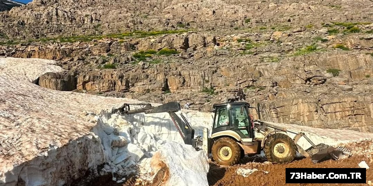 Şırnak'ta Besicilere Yayla Yol Desteği