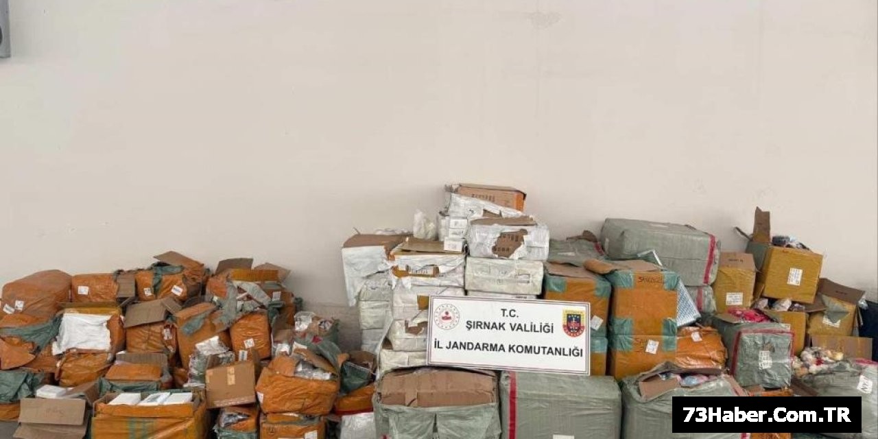 Şırnak'ta 77 Milyon Liralık Kaçak Ürün Operasyonu