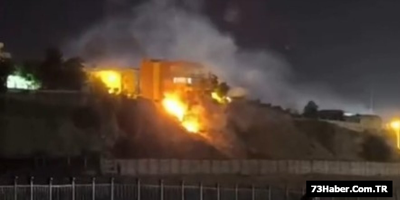 Cizre'de Anız Yangını Paniği