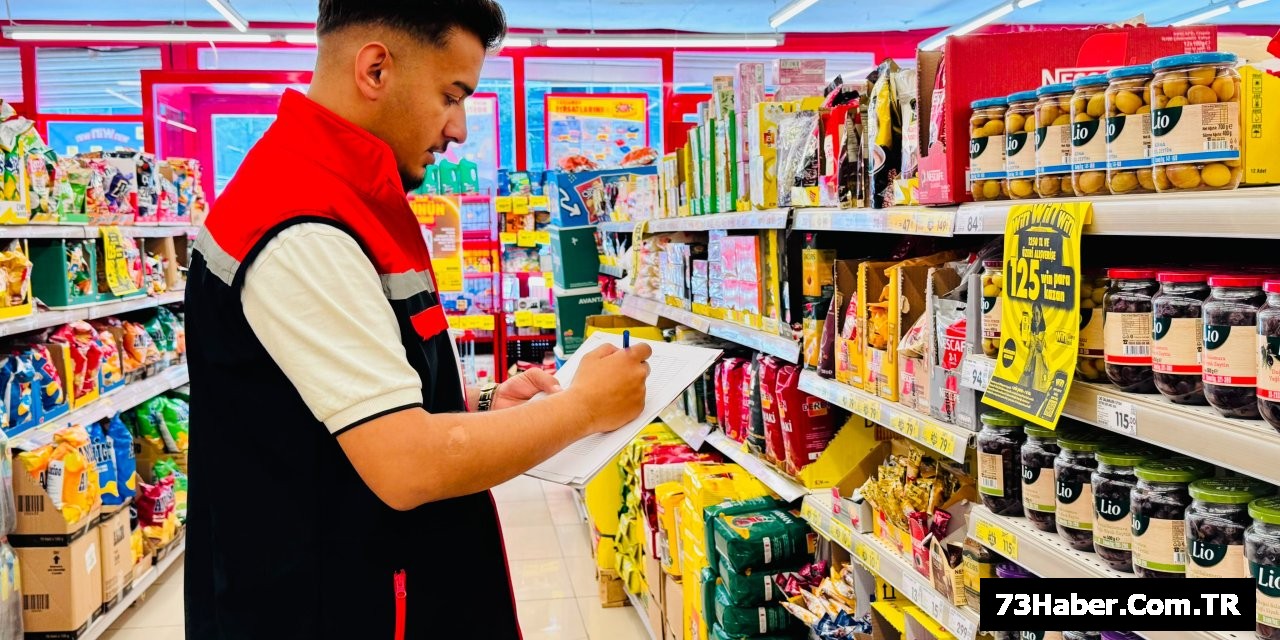 Şırnak'ta Zincir Marketler Denetleniyor