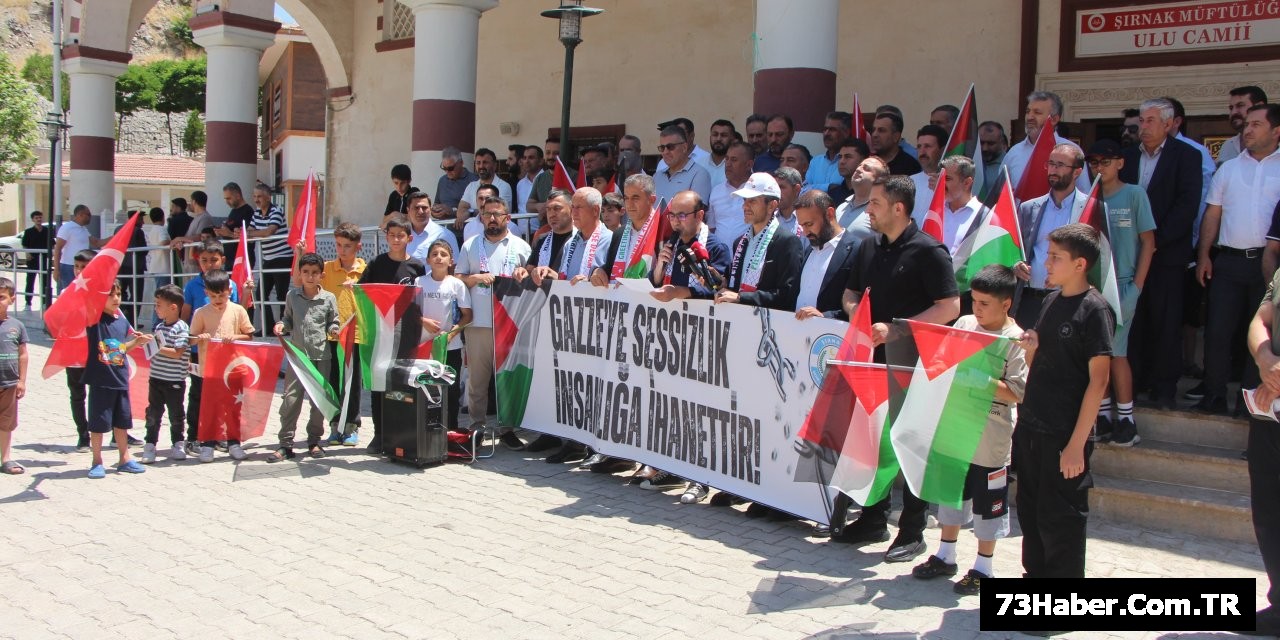 Şırnak'ta Gazze için ses çıkarıldı