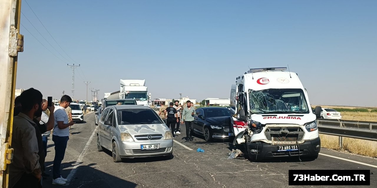 Şırnak'ta Ambulans Ekibine Destek