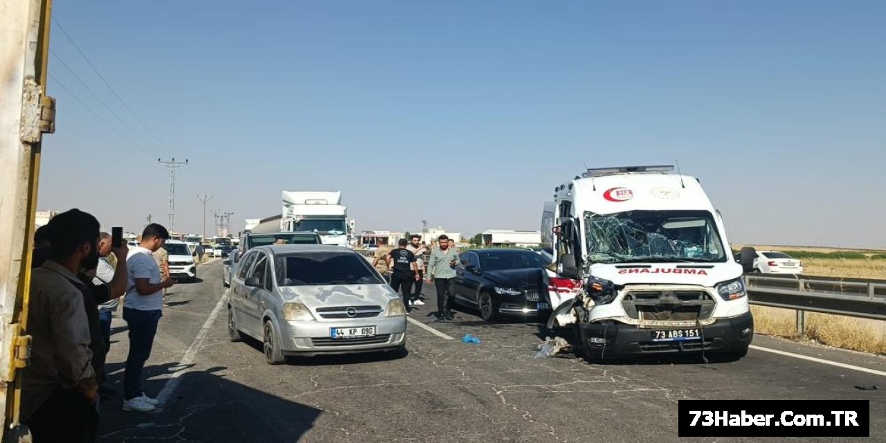 Şırnak'ta Ambulansa Destek