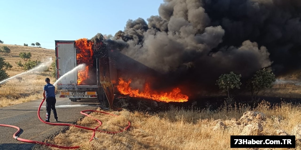 Şırnak'ta TIR Alev Topu!