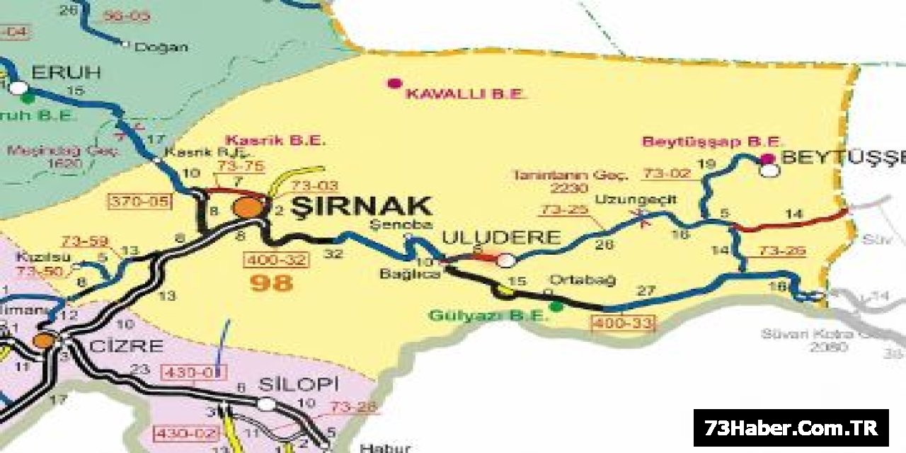 Şırnak'ta Yol Kapandı!