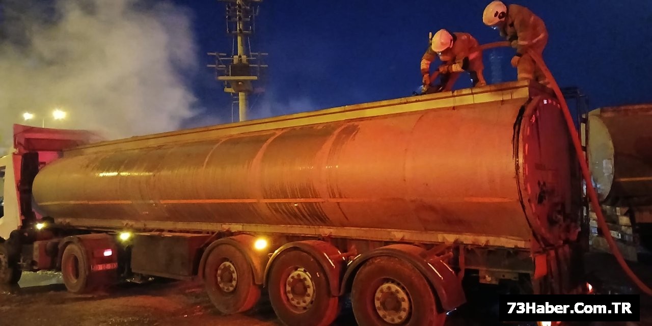 Cizre'de Tanker Alev Alev Yandı