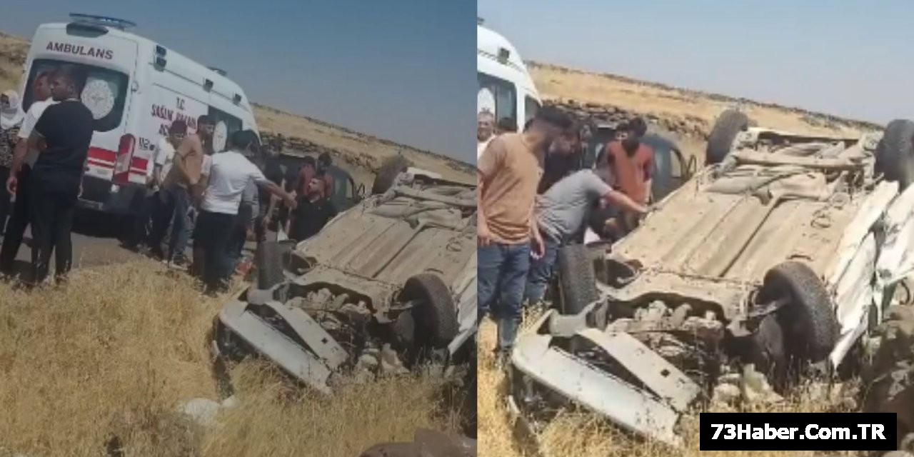 Şırnak'ta Araç Takla Attı
