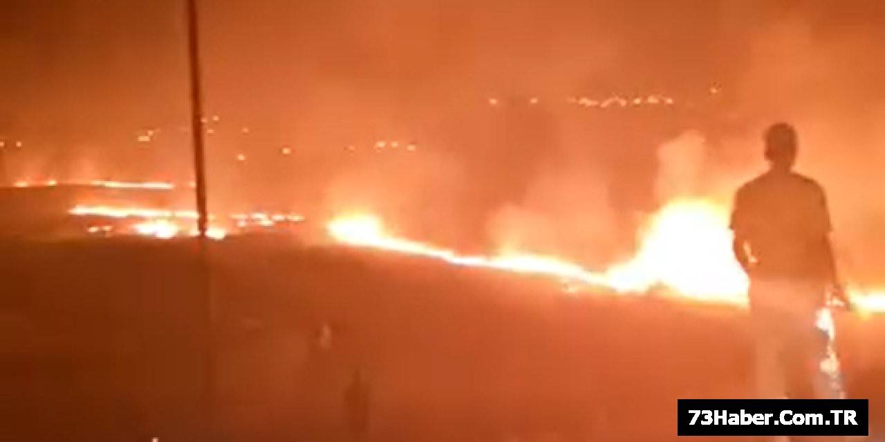Güçlükonak'ta Yangın Söndürüldü