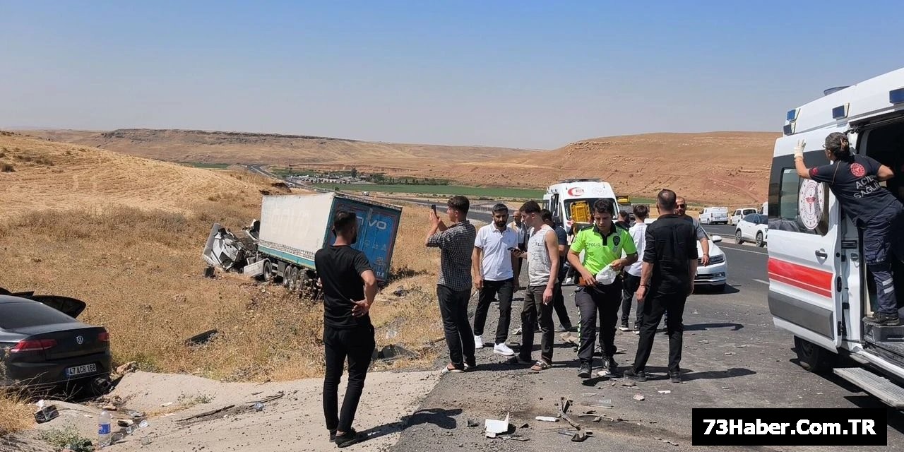 Şırnak'ta Tır Kazi: 5 Yaralı